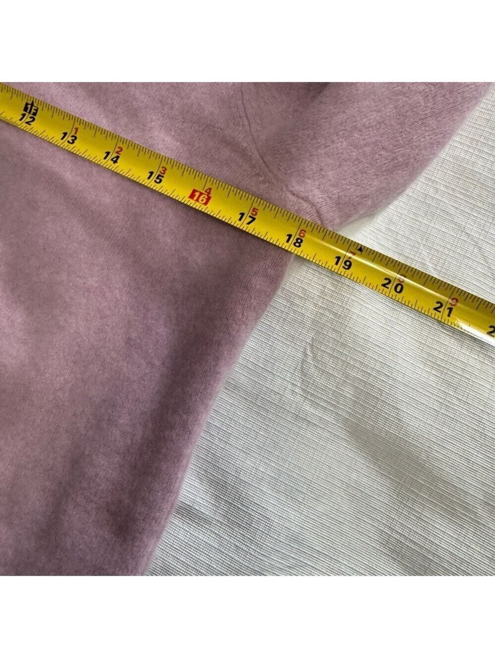 Lord & Taylor Light Purple Turtleneck Sweater Cashmere Large - Picture 3 of 5
